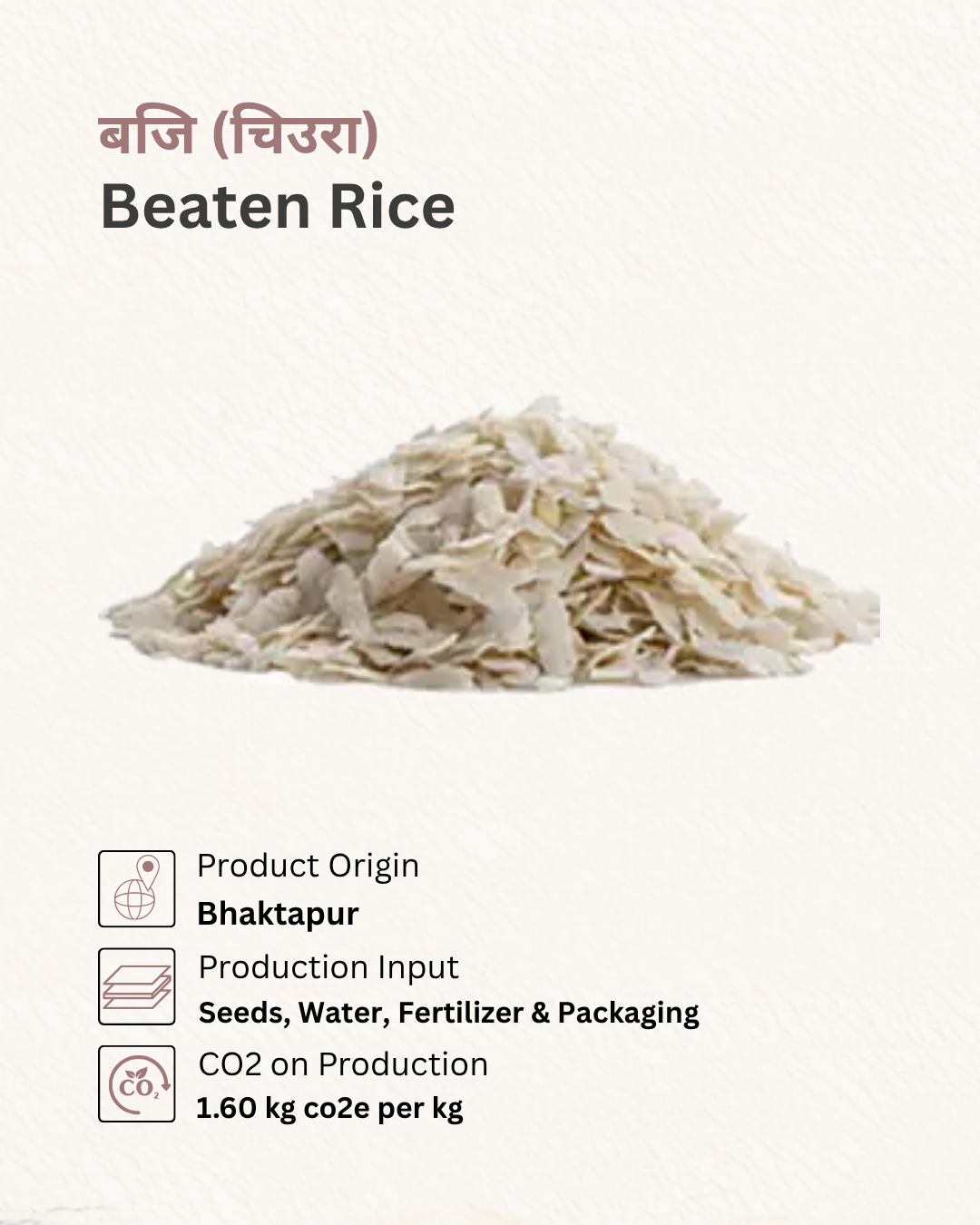 Beaten Rice